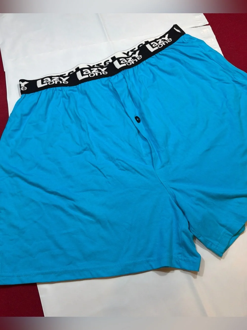Lazy One FUNNY BLUE Boxer shorts PJ lounge shorts Silent but Deadly Snake Men XL